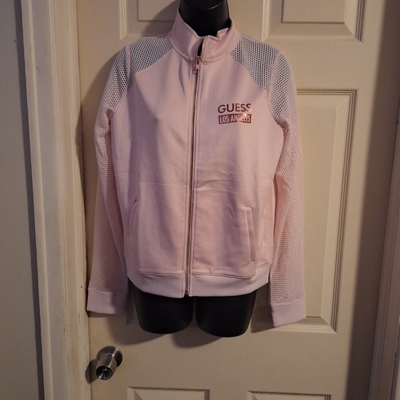 Guess girls zip up. Sweat shirt size Medium - Picture 1 of 5